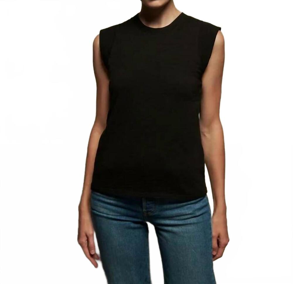 NEW NATION LTD patti muscle tank top in black